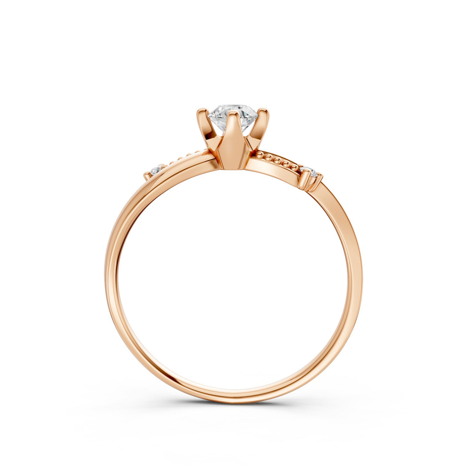 Nhẫn Cầu Hôn 14K Kim Cương Lab-grown Morning Glory-Slim Desig Nhẫn Cầu Hôn 14K Kim Cương Lab-grown Morning Glory-Slim Desig