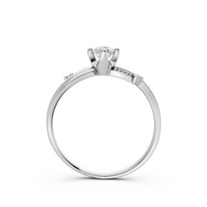 Nhẫn Cầu Hôn 14K Kim Cương Lab-grown Morning Glory-Slim Desig