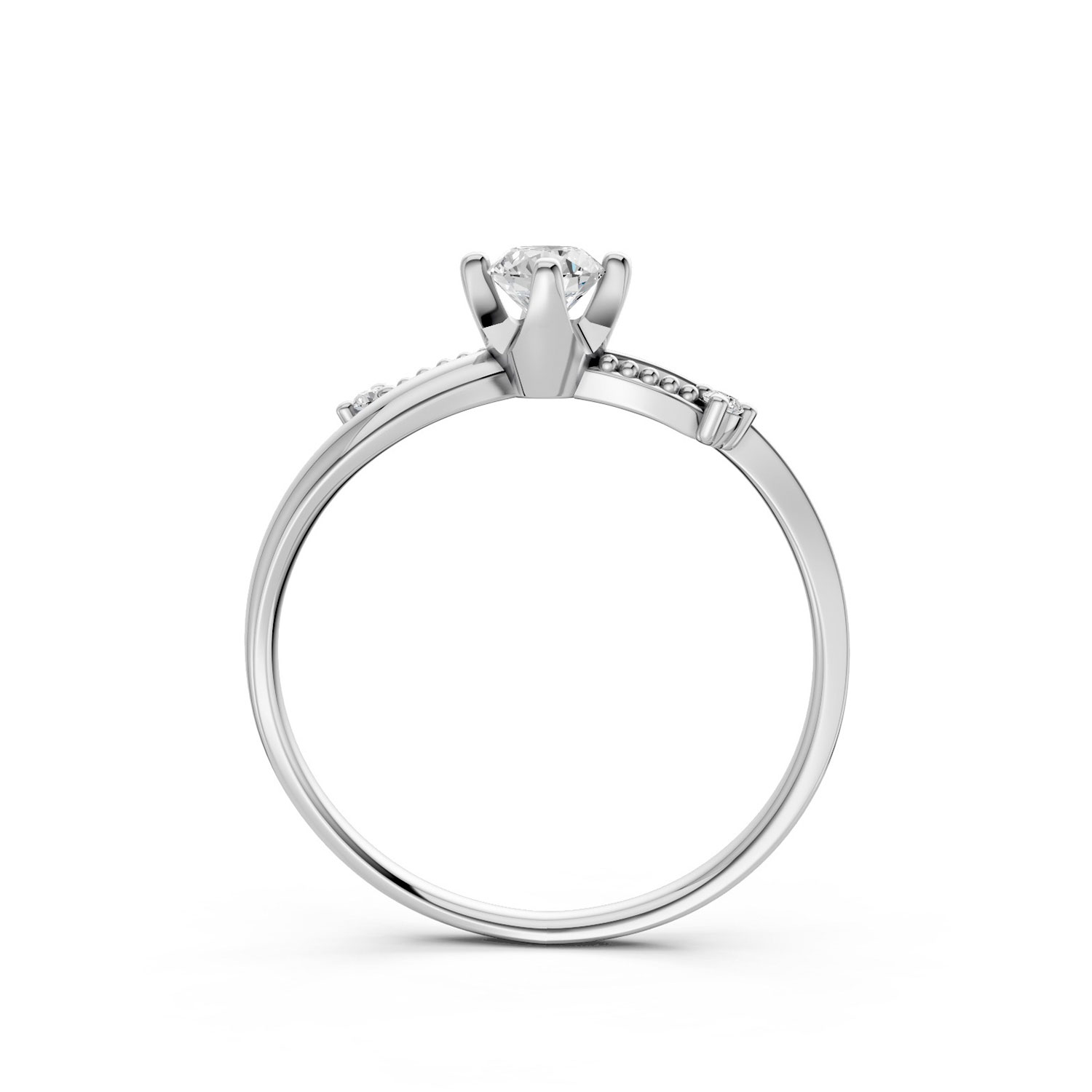 Nhẫn Cầu Hôn 14K Kim Cương Lab-grown Morning Glory-Slim Desig Nhẫn Cầu Hôn 14K Kim Cương Lab-grown Morning Glory-Slim Desig