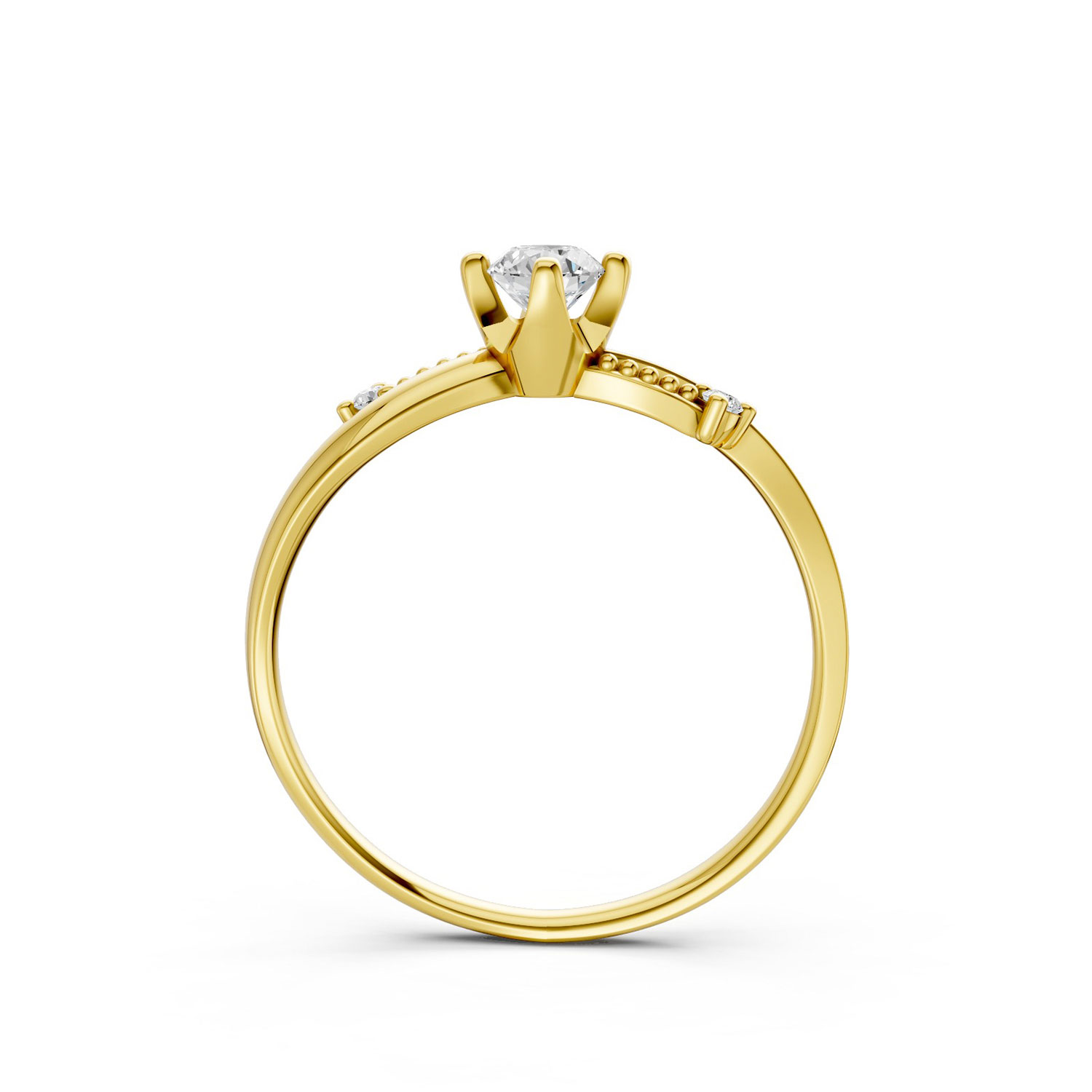 Nhẫn Cầu Hôn 14K Kim Cương Lab-grown Morning Glory-Slim Desig Nhẫn Cầu Hôn 14K Kim Cương Lab-grown Morning Glory-Slim Desig