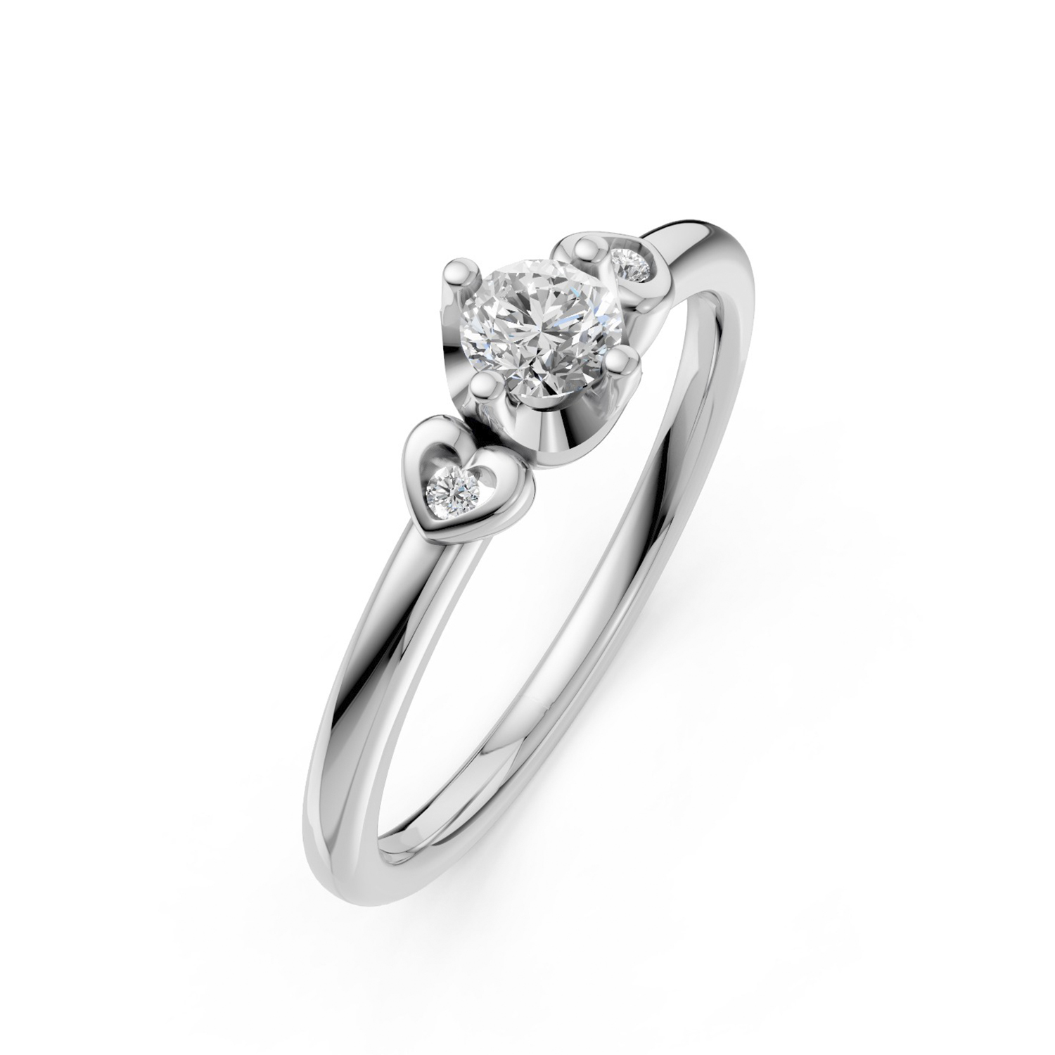 Nhẫn Cầu Hôn 14K Kim Cương Lab-grown Jolin Nhẫn Cầu Hôn 14K Kim Cương Lab-grown Jolin