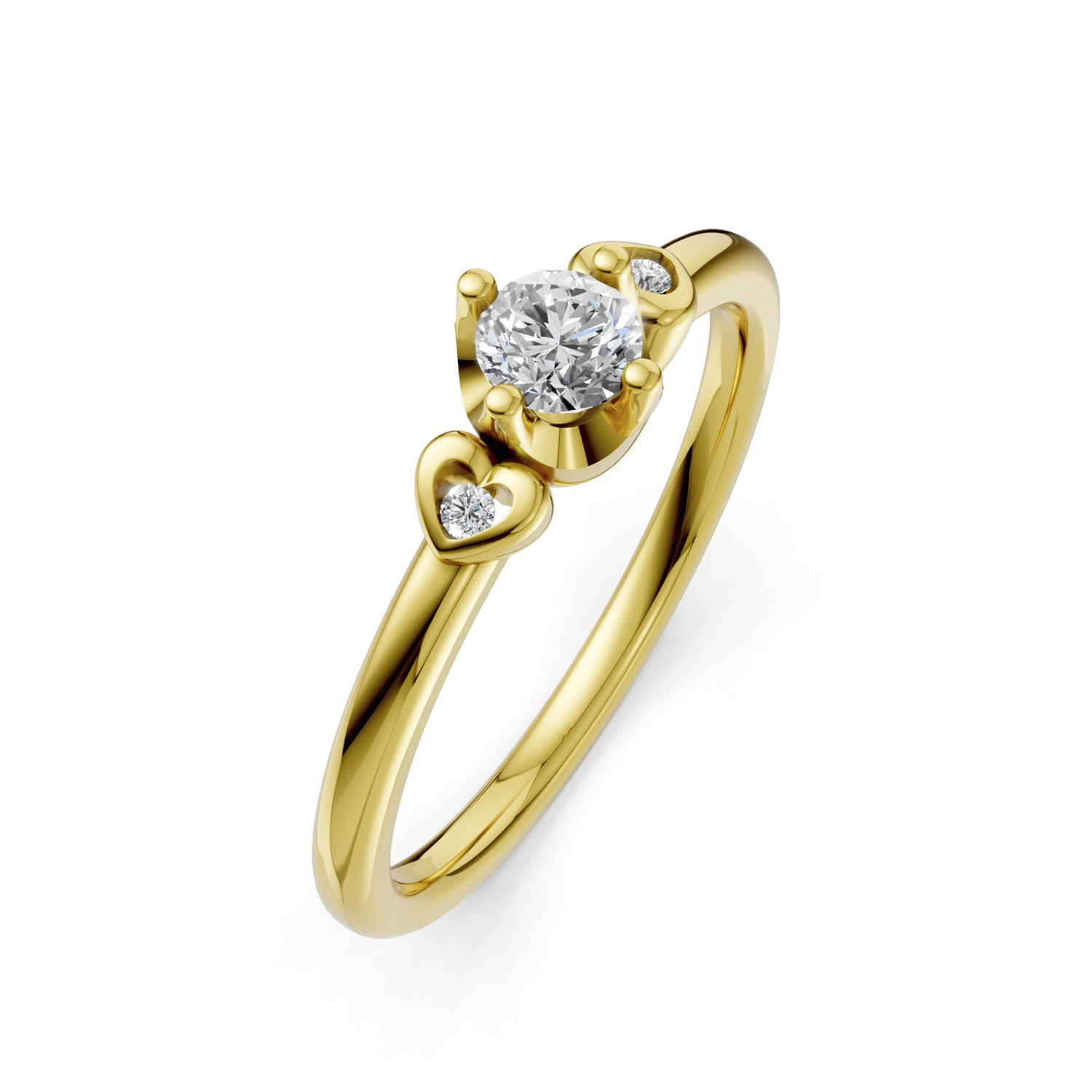 Nhẫn Cầu Hôn 14K Kim Cương Lab-grown Jolin Nhẫn Cầu Hôn 14K Kim Cương Lab-grown Jolin