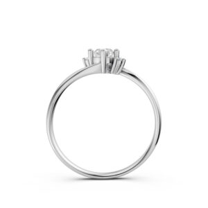 Nhẫn Cầu Hôn 14K Kim Cương Lab-grown Tiny Petunia-Slim Design