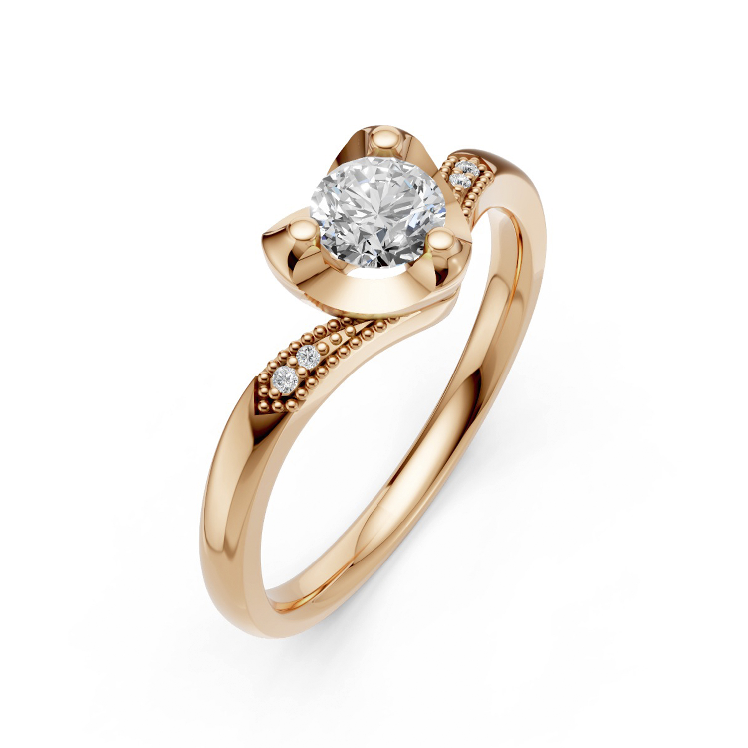 Nhẫn Cầu Hôn 14K Kim Cương Lab-grown Faye Nhẫn Cầu Hôn 14K Kim Cương Lab-grown Faye