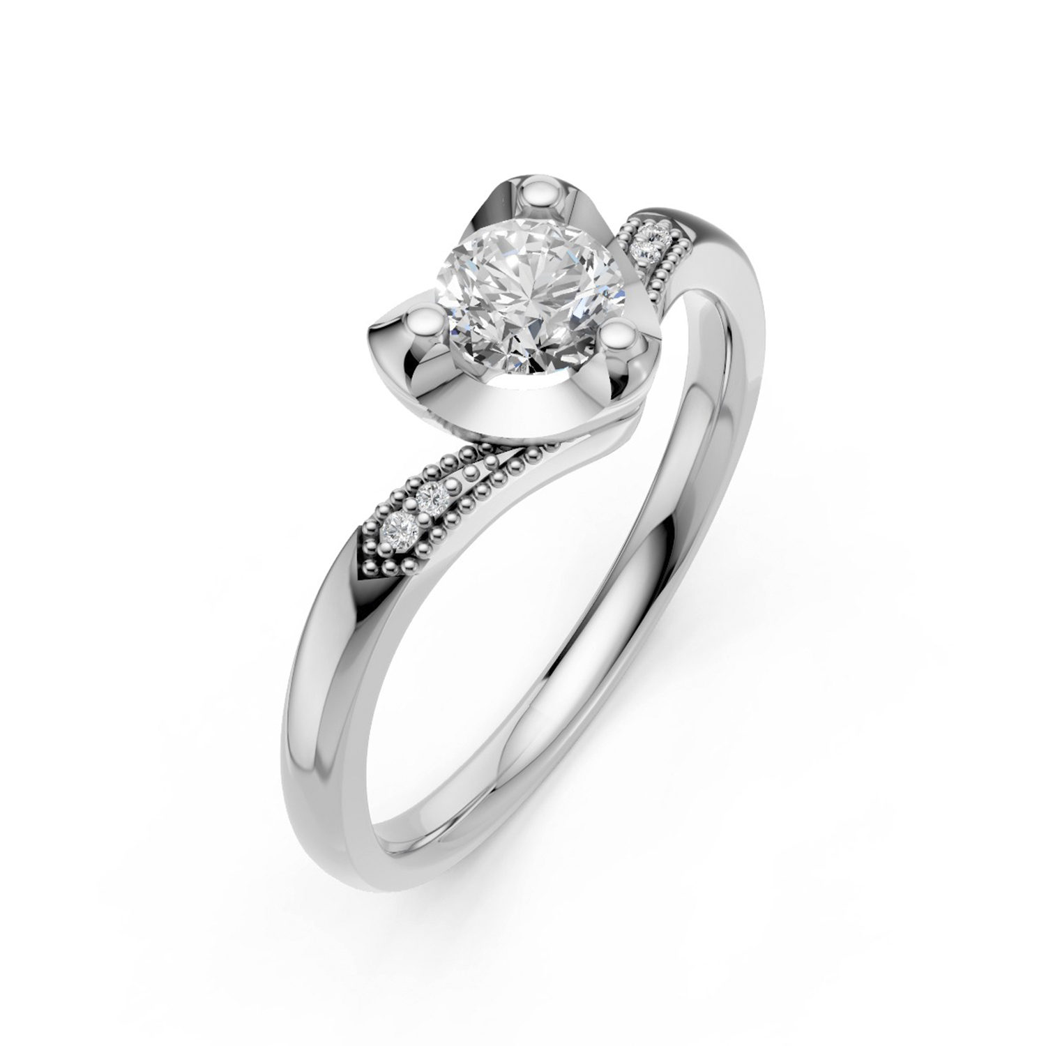 Nhẫn Cầu Hôn 14K Kim Cương Lab-grown Faye Nhẫn Cầu Hôn 14K Kim Cương Lab-grown Faye