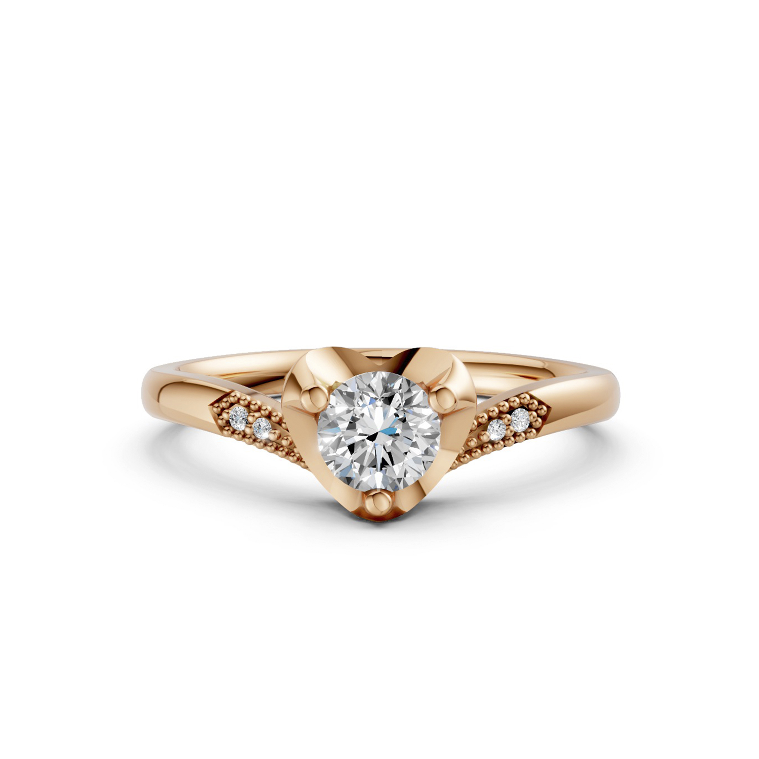 Nhẫn Cầu Hôn 14K Kim Cương Lab-grown Faye Nhẫn Cầu Hôn 14K Kim Cương Lab-grown Faye