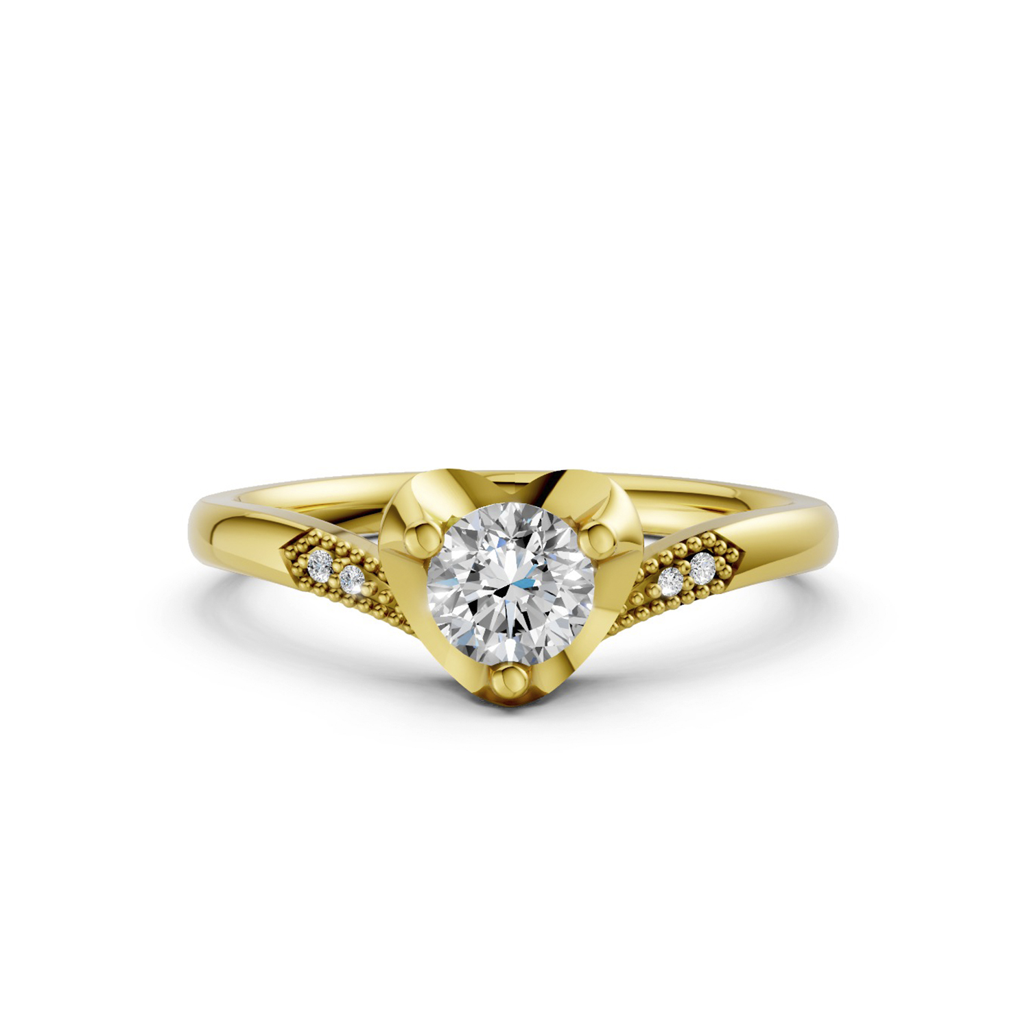 Nhẫn Cầu Hôn 14K Kim Cương Lab-grown Faye Nhẫn Cầu Hôn 14K Kim Cương Lab-grown Faye