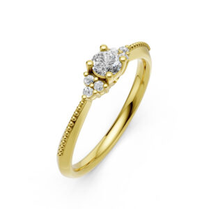 Nhẫn Cầu Hôn 14K Kim Cương White Mogra