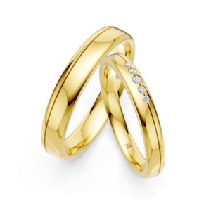 Cặp Nhẫn Cưới 14K Kim Cương Eternal Bond