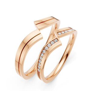 Cặp Nhẫn Cưới 10K CZ Marry Me