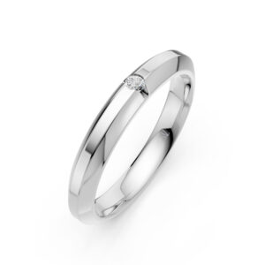 Nhẫn Cưới Nữ 14K CZ Peony