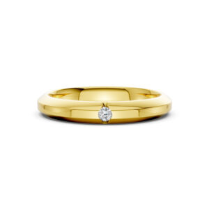 Nhẫn Cưới Nữ 14K CZ Peony