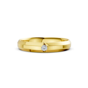 Nhẫn Cưới Nữ 10K CZ Sweet Dream - Slim Design(Solid Band)