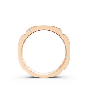 Nhẫn Cưới Nam 14K CZ Snowdrop