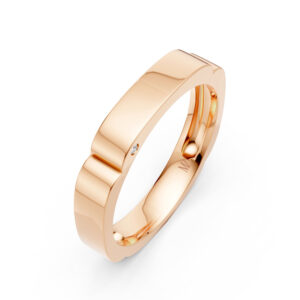 Nhẫn Cưới Nam 14K CZ Snowdrop
