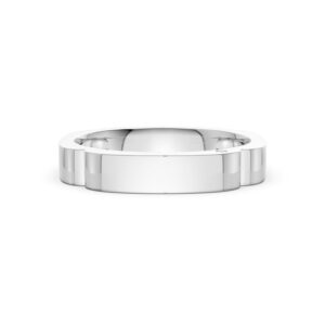 Nhẫn Cưới Nam 14K CZ Snowdrop