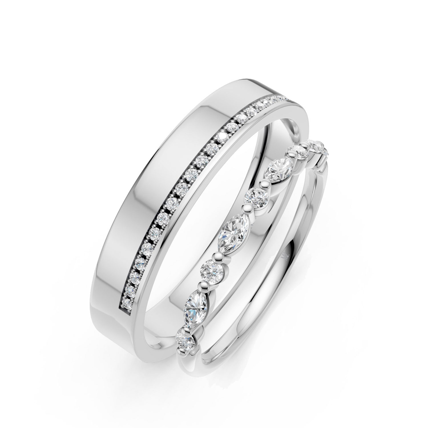 Cặp Nhẫn Cưới 10K CZ Blake's Promise Cặp Nhẫn Cưới 10K CZ Blake's Promise