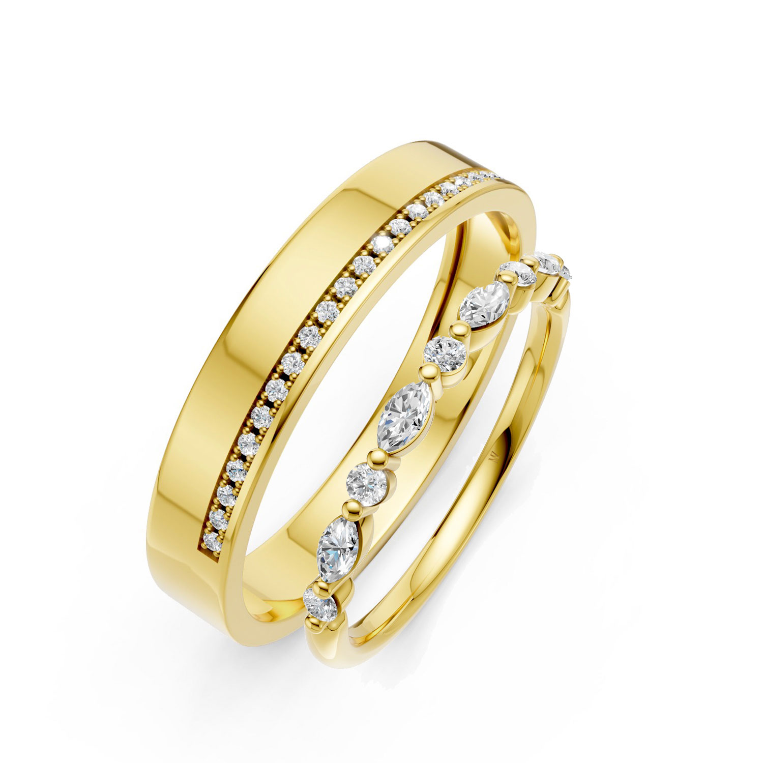 Cặp Nhẫn Cưới 10K CZ Blake's Promise Cặp Nhẫn Cưới 10K CZ Blake's Promise