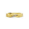 Nhẫn Cưới Nữ 14K CZ Heartstrings - Slim Design(Solid Band)