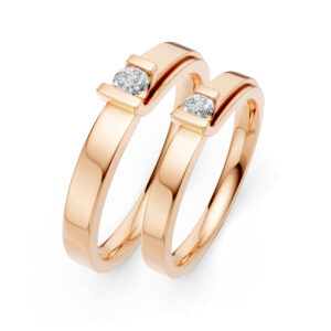 Cặp Nhẫn Cưới 14K Kim Cương Lab-grown My Only Love For You