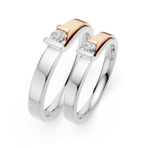 Cặp Nhẫn Cưới 14K Kim Cương Lab-grown My Only Love For You