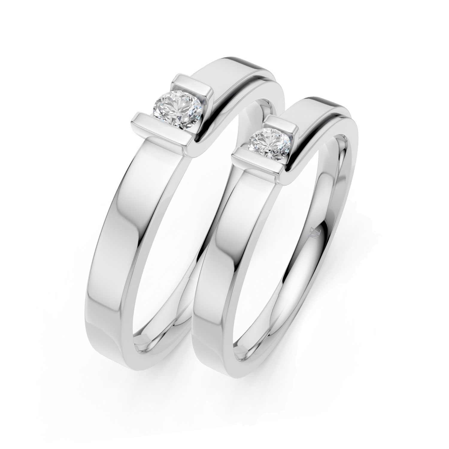 Cặp Nhẫn Cưới 14K Kim Cương Lab-grown My Only Love For You Cặp Nhẫn Cưới 14K Kim Cương Lab-grown My Only Love For You