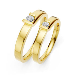 Cặp Nhẫn Cưới 14K Kim Cương Lab-grown My Only Love For You