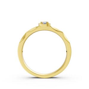 Nhẫn Cưới Nam 14K CZ First Kiss