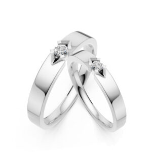 Cặp Nhẫn Cưới 10K CZ Philia