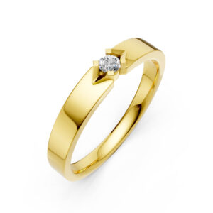 Nhẫn Cưới Nam 10K CZ Philia