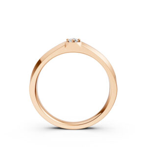 Nhẫn cưới nữ 14K CZ The Bounderies