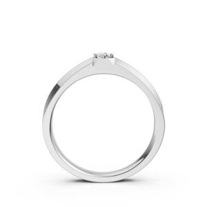 Nhẫn Cưới Nam 14K CZ The Bounderies