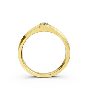 Nhẫn Cưới Nam 14K CZ The Bounderies