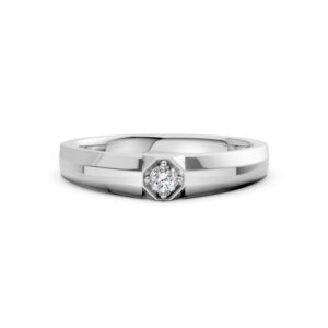 Nhẫn Cưới Nam 14K CZ The Bounderies