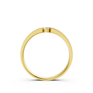 Nhẫn Cưới Nữ 14K CZ Dance With Me-Solid Band