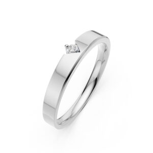 Nhẫn Cưới Nữ 14K CZ Dance With Me-Solid Band