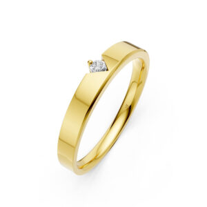 Nhẫn Cưới Nữ 14K CZ Dance With Me-Solid Band