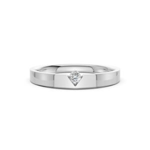Nhẫn Cưới Nữ 14K CZ Dance With Me-Solid Band