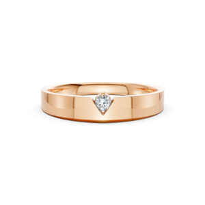 Nhẫn Cưới Nam 10K CZ Dance With Me-Solid Band