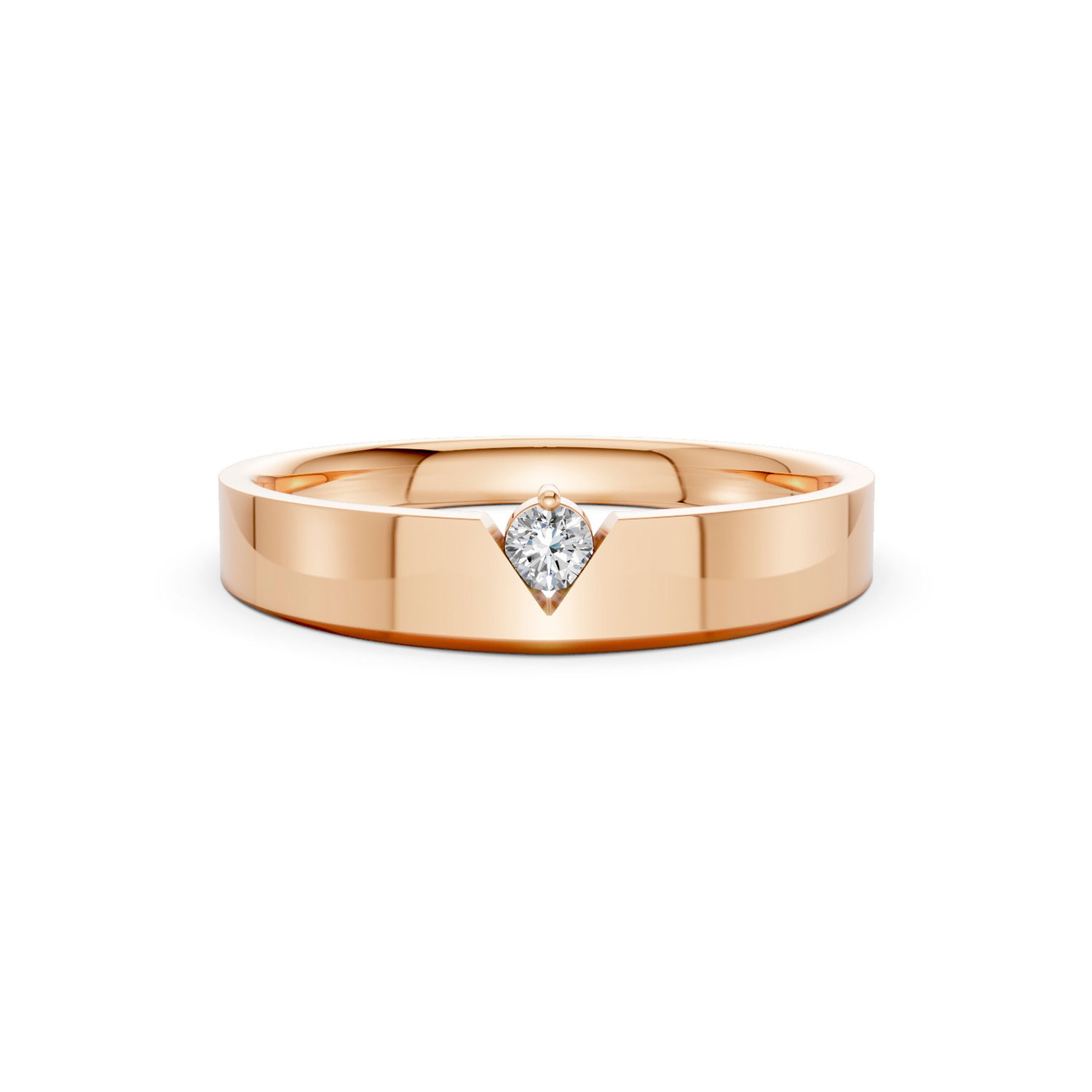 Nhẫn Cưới Nam 10K CZ Dance With Me-Solid Band Nhẫn Cưới Nam 10K CZ Dance With Me-Solid Band