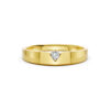 Nhẫn Cưới Nam 10K CZ Dance With Me-Solid Band