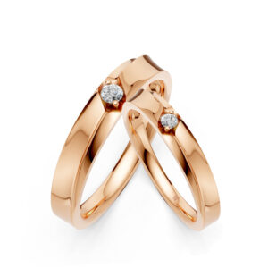 Cặp Nhẫn Cưới 10K CZ Chloris