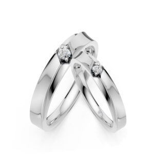 Cặp Nhẫn Cưới 10K CZ Chloris