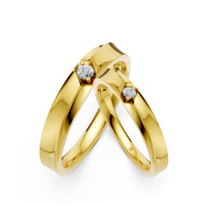 Cặp Nhẫn Cưới 10K CZ Chloris