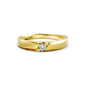 Nhẫn Cưới Nữ 10K CZ Chloris-Slim Design