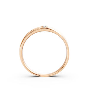 Nhẫn Cưới Nam 10K CZ Chloris-Slim Design