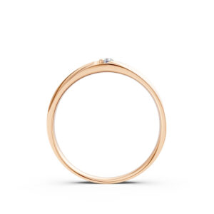 Nhẫn Cưới Nữ 14K CZ Chloris - Lux Slim Design(Solid Band)