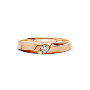 Nhẫn Cưới Nữ 14K CZ Chloris - Lux Slim Design(Solid Band)