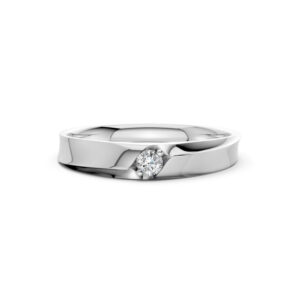 Nhẫn Cưới Nữ 14K CZ Chloris - Lux Slim Design(Solid Band)