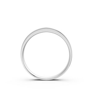 Nhẫn Cưới Nam 10K CZ Parker - Slim Design(Solid Band)
